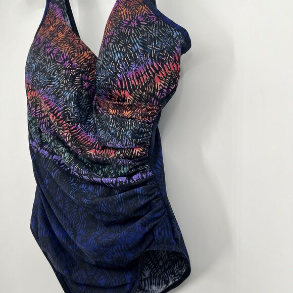 Miraclesuit Tramonto Belle It's A Wrap One Piece Swimsuit 16 Beach Cruise Resort - Picture 7 of 16